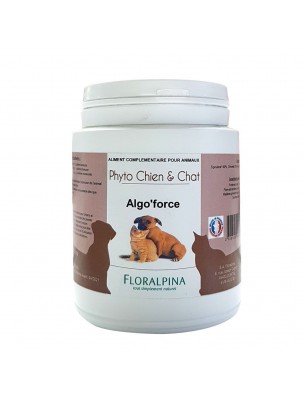 Image de Algo'Force - Vitalité des Chiens et Chats 100g - Floralpina depuis Produits naturels pour animaux – Phytothérapie et herboristerie