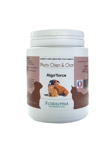 Achetez Algo'Force - Vitalité des Chiens et Chats 100g - Floralpina à l'herboristerie Louis Image principale de Algo'Force - Vitalité des Chiens et Chats 100g - Floralpina