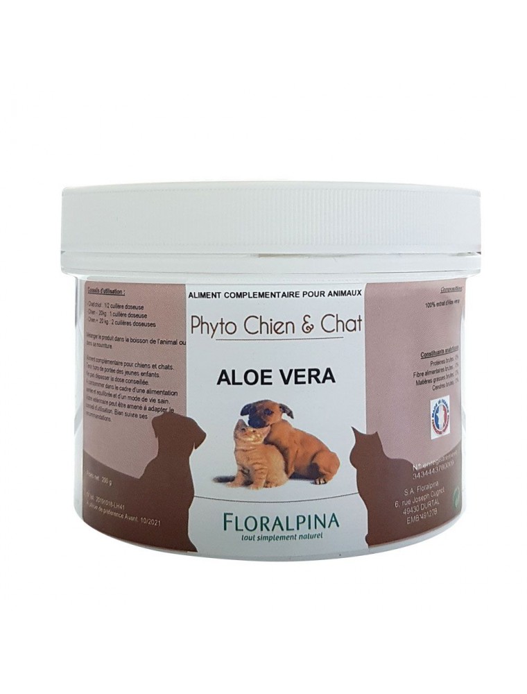 Aloe vera - Digestion des Chiens et Chats 200g - Floralpina Aloe vera - Digestion des Chiens et Chats 200g - Floralpina