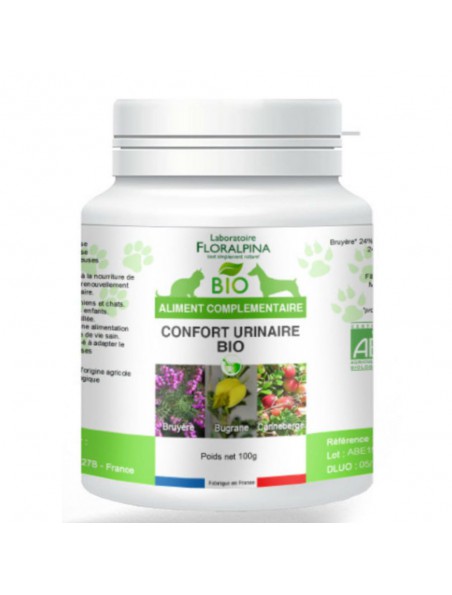 Achetez Confort urinaire Bio - Chiens et Chats 100g - Floralpina à l'herboristerie Louis Image principale de Confort urinaire Bio - Chiens et Chats 100g - Floralpina