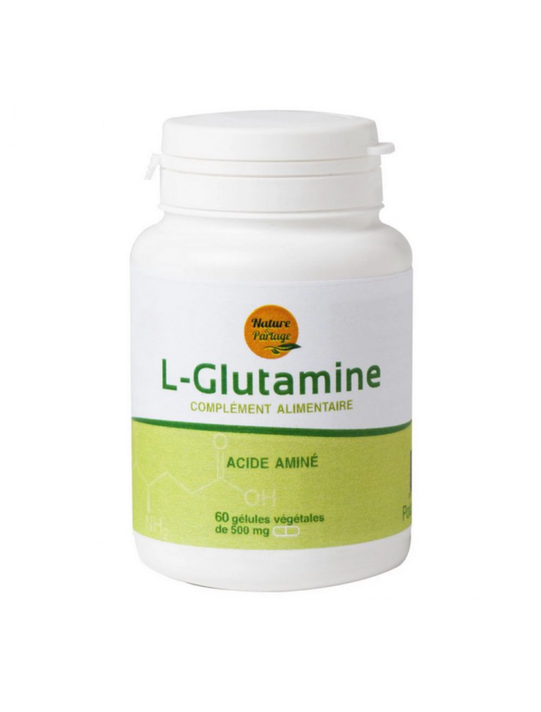 L-Glutamine - Acide aminé 60 gélules - Nature et Partage