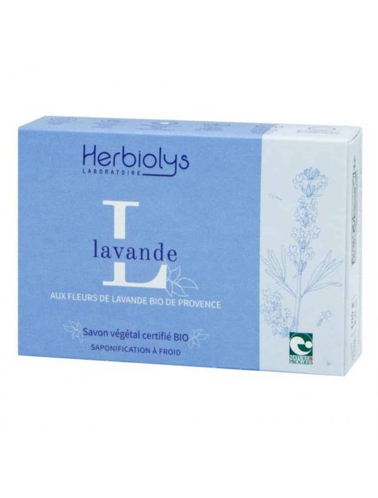 Image principale de la modale pour Savon Provence Lavande Bio - Lavande 100G - Herbiolys