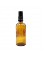 Image de 100 ml brown glass bottle with spray pump via Buy Aluminium bottle with pump for cream, gel, viscous oil