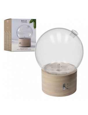 Image de Bulle Diffuseur à sec d'huiles essentielles - Nébulisation - Pranarôm via Solution Gel hydroalcoolique naturel - Glycérine et Alcool Bio 100 ml - Propos Nature