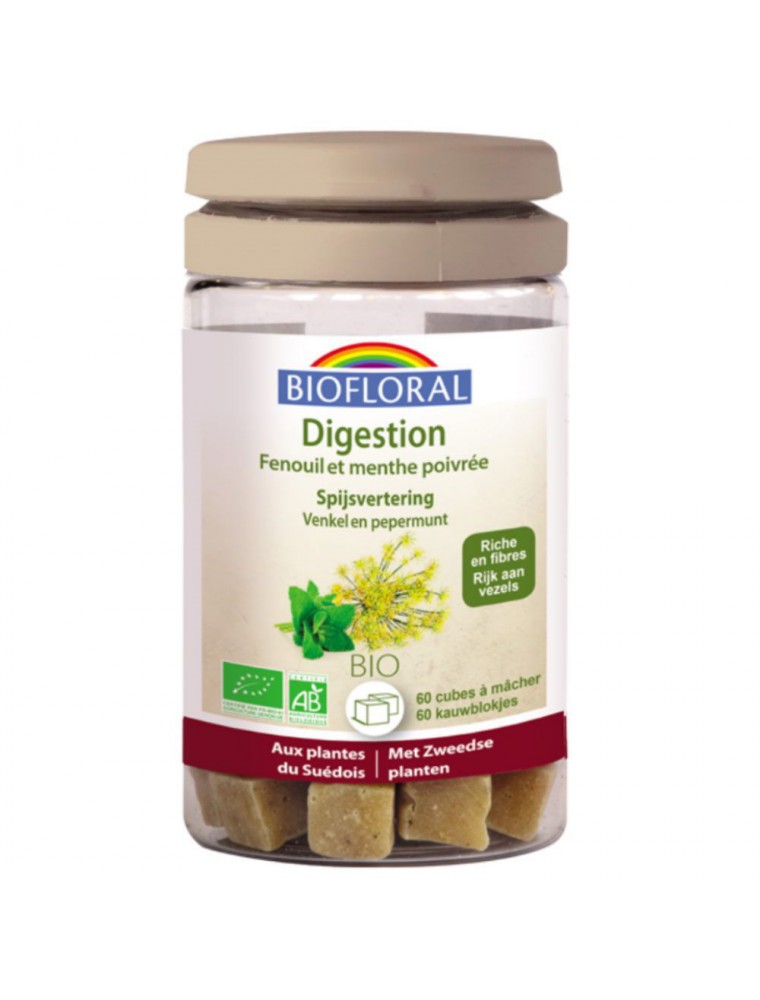 Digestion - Cubes à mâcher 60 g - Biofloral Digestion - Cubes à mâcher 60 g - Biofloral