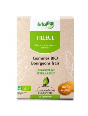Tilleul bourgeons gommes Bio - Système nerveux 24 gommes - Herbalgem