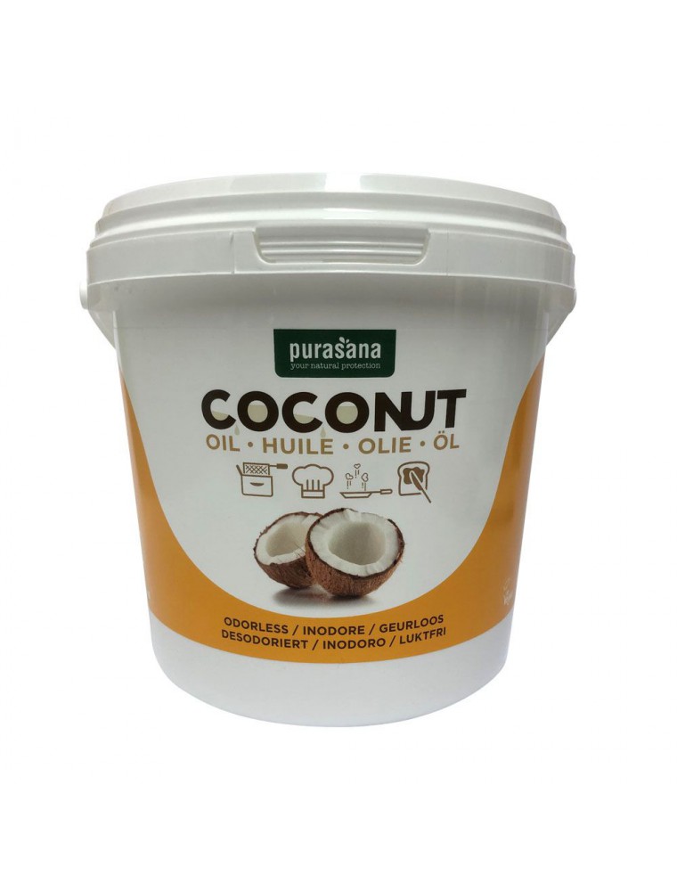 Huile noix de coco alimentaire BIO, PURASANA