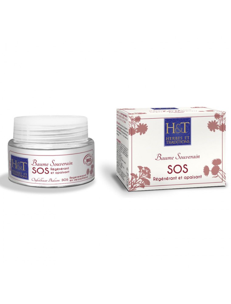 Baume Souverain SOS Bio - Régénérant et Apaisant 30 ml - Herbes et Traditions Baume Souverain SOS Bio - Régénérant et Apaisant 30 ml - Herbes et Traditions