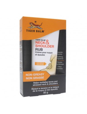 Image de Neck and Shoulder - Crème pour nuque et épaules 50g - Tiger Balm via Achetez le Coffret Duo Action Tiger Balm - 1 lotion, 1 baume rouge et 1 roulette