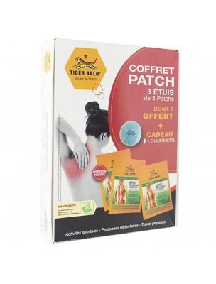 Image de Coffret Patchs - 3 étuis de 3 patchs dont 1 offert et une chaufferette offerte - Tiger Balm depuis Résultats de recherche pour "Baume du Tigre "