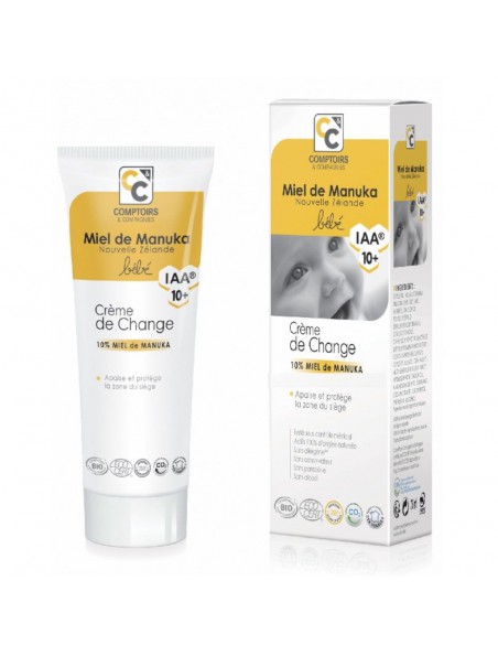 Image principale de Crème de change Bébé Bio - Miel de Manuka IAA 10+ 75 ml - Comptoirs et Compagnies