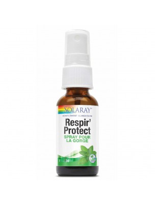 Image de Respir'protect spray - Gorge 30 ml - Solaray depuis Voix et cordes vocales
