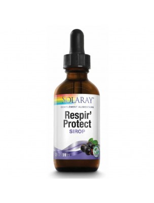 Image de Respir'protect sirop - Voies respiratoires 59 ml - Solaray depuis Commandez les produits Solaray à l'herboristerie Louis