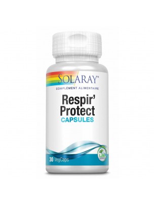 Image de Respir'protect - Respiratory Tract 30 vegetarian capsules - Solaray depuis Voice and vocal cords