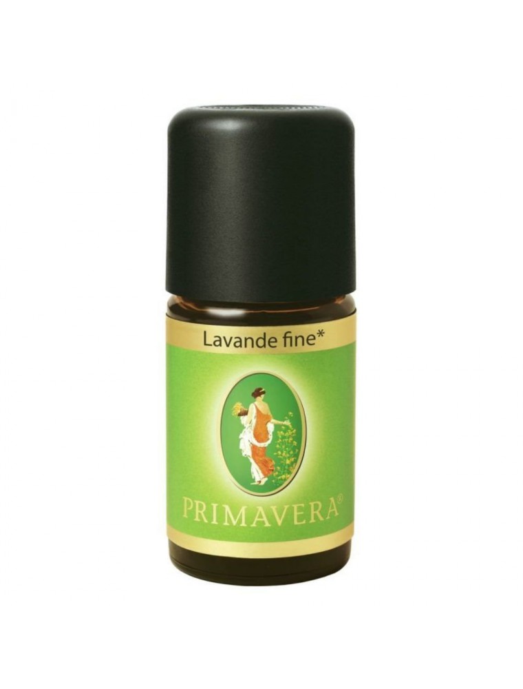 Lavande fine Bio - Huile essentielle de Lavandula angustifolia 5 ml - Primavera Lavande fine Bio - Huile essentielle de Lavandula angustifolia 5 ml - Primavera
