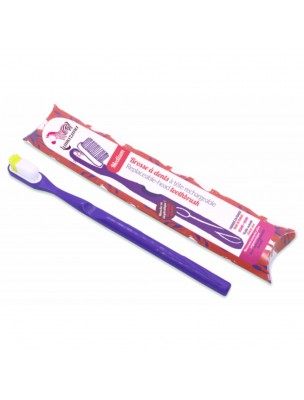 Image de Brosse à dent rechargeable - Médium violette - Lamazuna depuis Brosse à dents et recharges pour limiter les déchets