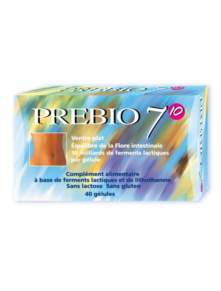 Image principale de la modale pour Prébio 7 - Flore intestinale 10 milliards de ferments lactiques 40 gélules - Nutrition Concept