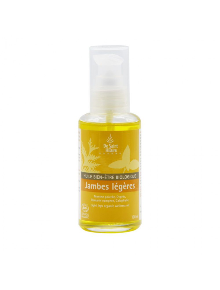 Jambes légères Bio - Huile de Bien-être 100 ml - De Saint-Hilaire Jambes légères Bio - Huile de Bien-être 100 ml - De Saint-Hilaire