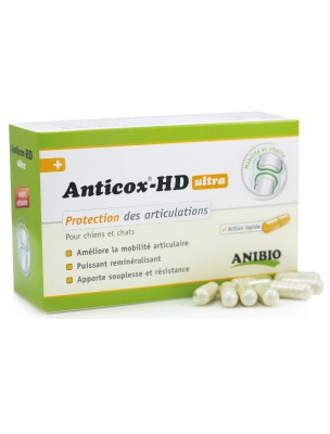 Image de Anticox HD ultra - Articulations des chiens et chats 50 gélules - AniBio depuis Soins d'articulations des chiens pour leur apporter vitalité et souplesse