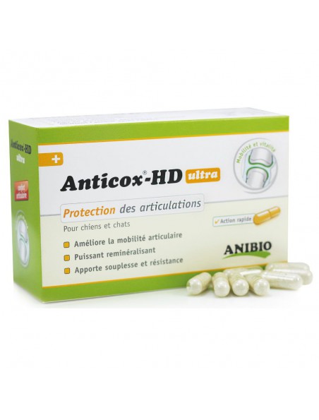 Anticox HD ultra - Articulations des chiens et chats 50 gélules - AniBio
