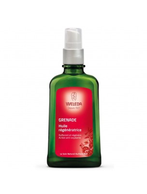 Image de Huile Régénératrice à la Grenade - Action anti-oxydante - 100 ml - Weleda via Hydrolat Géranium Bourbon Bio - 200ml - Herbes & Traditions