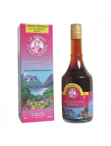 Elixir du Suédois 40°- Digestif, Tonique et Dépuratif 700 ml - Saint-Benoît