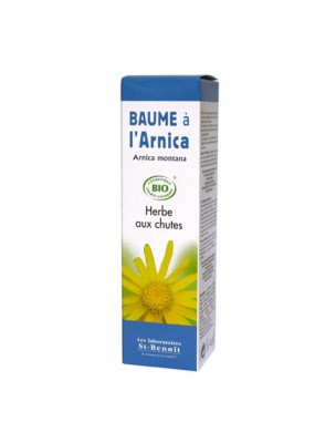 Image de Baume à l'Arnica Bio - Herbe aux chutes 40 g - Saint-Benoît via Arnica Bio - Macérât huileux d'Arnica 50ml - Propos Nature