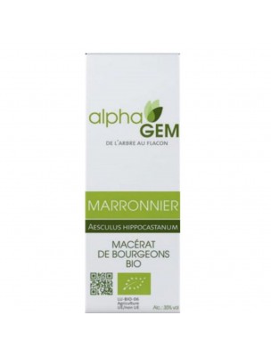 Image 30915 supplémentaire pour Marronnier Macérat de bourgeons Bio - Aesculus hippocastanum 50 ml - Alphagem