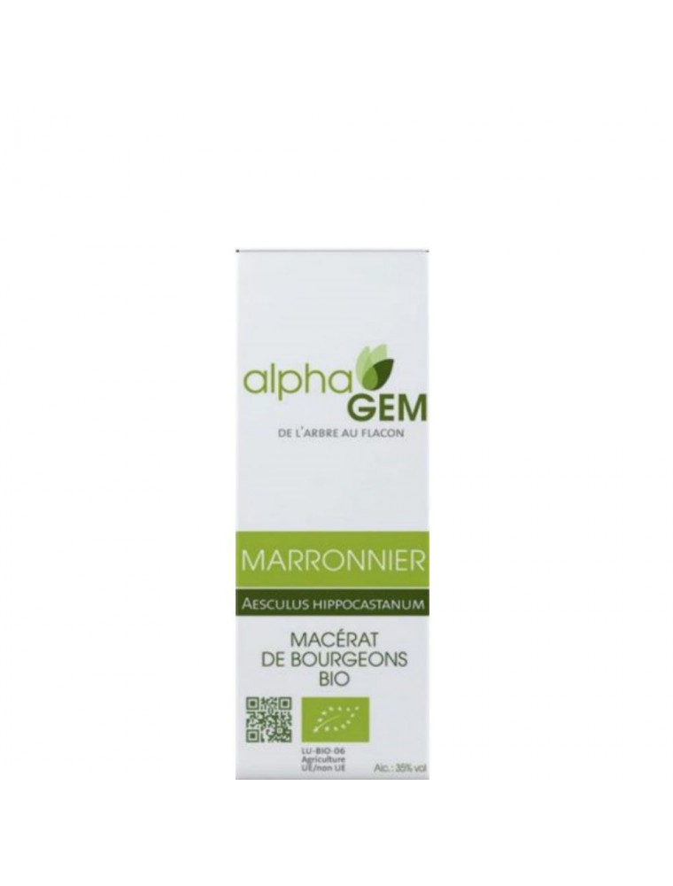 Image principale de la modale pour Marronnier Macérat de bourgeons Bio - Aesculus hippocastanum 15 ml - Alphagem