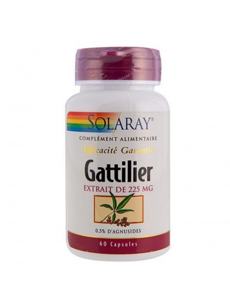 Achetez Gattilier 225 mg - Troubles féminins 60 gélules - Solaray à l'herboristerie Louis Image principale de Gattilier 225 mg - Troubles féminins 60 gélules - Solaray