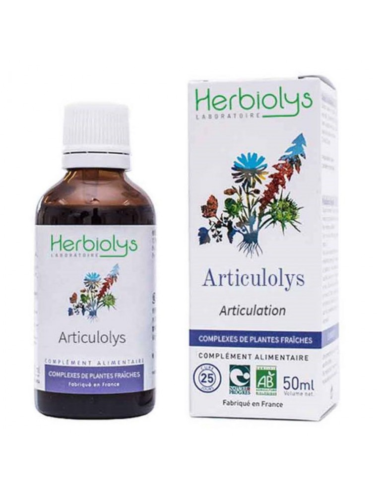 Image principale de la modale pour Articulolys Bio - Articulation Extrait de plantes fraîches 50 ml - Herbiolys