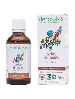 Image de Arbre de Judée Macérât de bourgeon Bio - Circulation 50 ml - Herbiolys depuis Achetez vos Bourgeons et votre Gemmothérapie ici