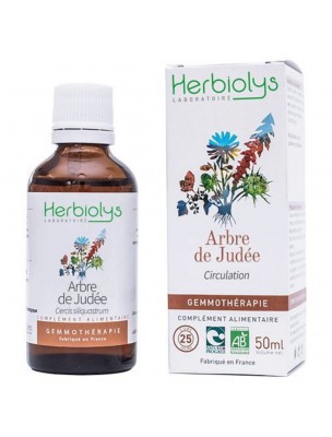 Image de Arbre de Judée Macérât de bourgeon Bio - Circulation 50 ml - Herbiolys depuis Résultats de recherche pour "Circulation Bio"