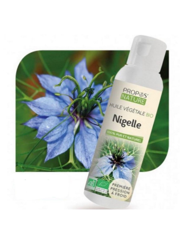 Image principale de la modale pour Nigelle Bio - Huile végétale de Nigella sativa 100 ml - Propos Nature