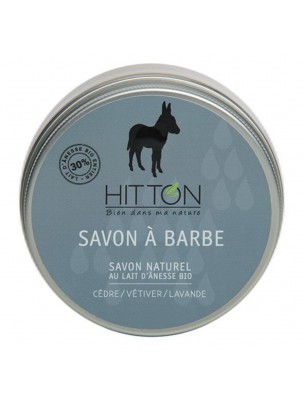 Image de Savon à Barbe au Lait d'ânesse Bio 150 grammes - Hitton depuis Cosmétiques pour hommes | Des soins naturels pour une peau éclatante