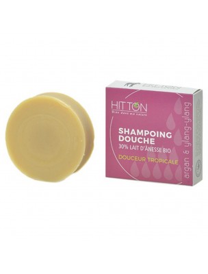 Shampooing Douche au Lait d'ânesse Bio - Douceur Tropicale 100 grammes - Hitton