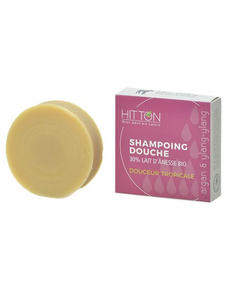 Image principale de la modale pour Shampooing Douche au Lait d'ânesse Bio - Douceur Tropicale 100 grammes - Hitton