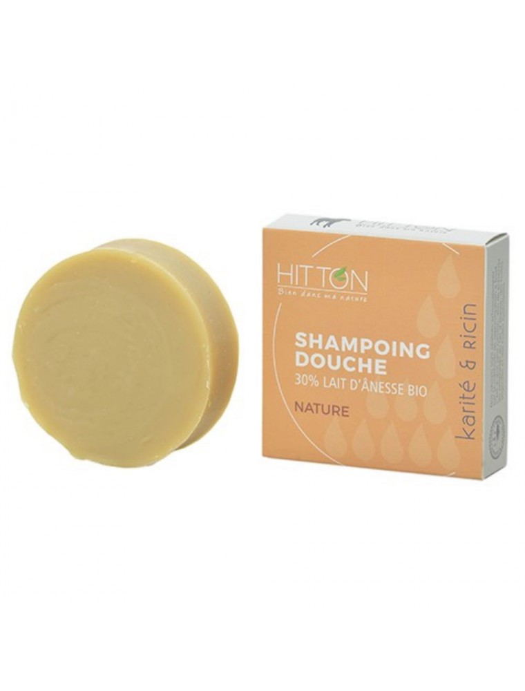 Image principale de la modale pour Shampooing Douche au Lait d'ânesse Bio - Nature 100 grammes - Hitton