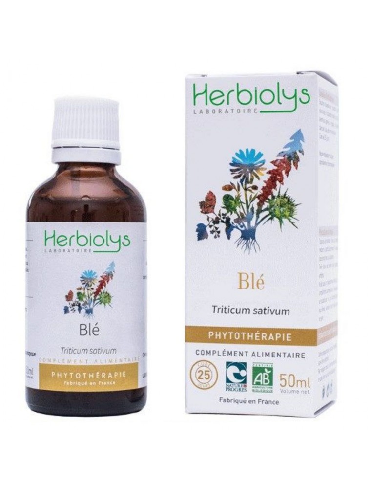 Image principale de la modale pour Blé Bio - Antioxydant Teinture-mère Triticum sativum 50 ml - Herbiolys