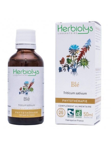 Image principale de Blé Bio - Antioxydant Teinture-mère Triticum sativum 50 ml - Herbiolys