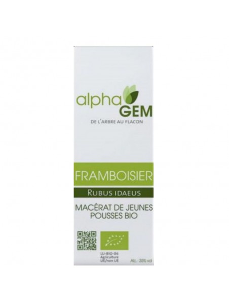 Image principale de Framboisier Macérat de jeunes pousses Bio - Rubus ideaus 50 ml - Alphagem