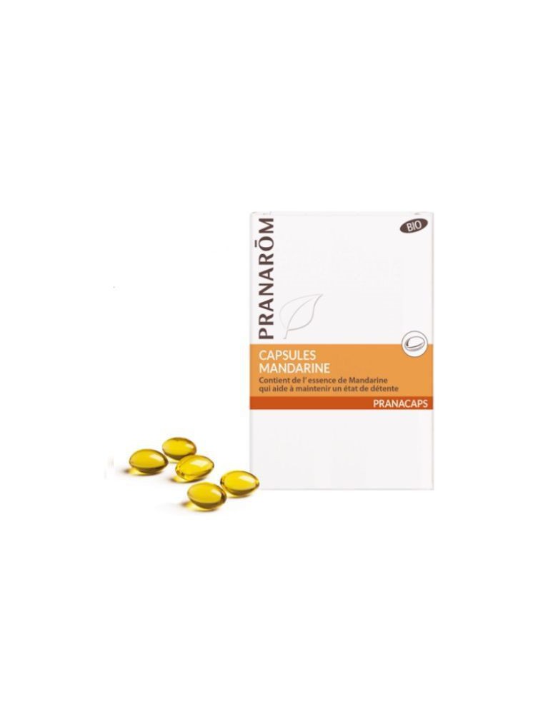 Mandarine - Détente 30 capsules aromatiques - Pranarôm Mandarine - Détente 30 capsules aromatiques - Pranarôm
