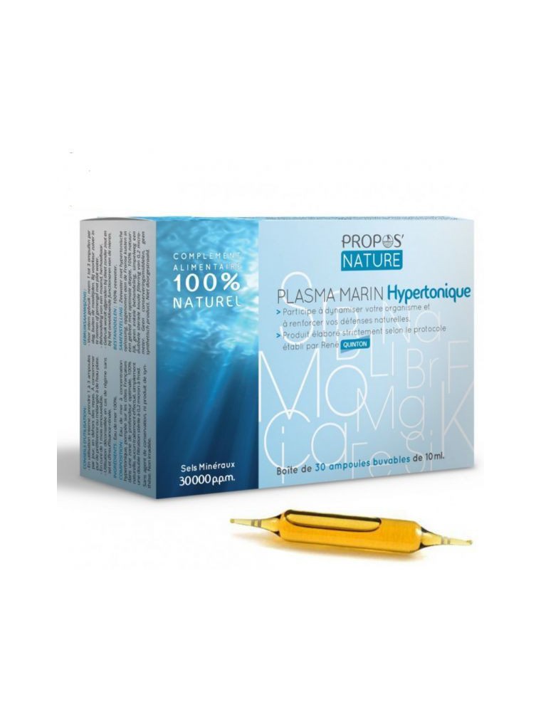 Hypertonic Quinton - Magnésium - 30 ampoules + 6 Offertes