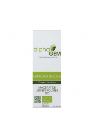 Image de Ginkgo Macérat de jeunes pousses Bio - Ginkgo biloba 15 ml - Alphagem depuis Achetez les produits AlphaGEM à l'herboristerie Louis (2)