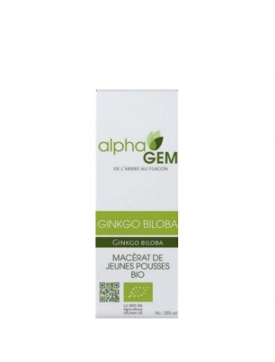 Image de Ginkgo Macérat de jeunes pousses Bio - Ginkgo biloba 15 ml - Alphagem depuis Achetez les produits AlphaGEM à l'herboristerie Louis (3)