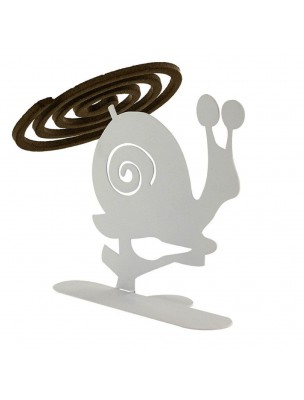 Image 31240 supplémentaire pour Escargot blanc - Porte-spirales pour encens - Les Encens du Monde