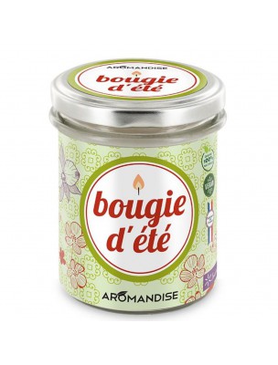 Image de Summer Candle - Lemongrass Geranium 150 g Aromandise via Buy Aromapic Organic Body Spray and After Bite Roller -