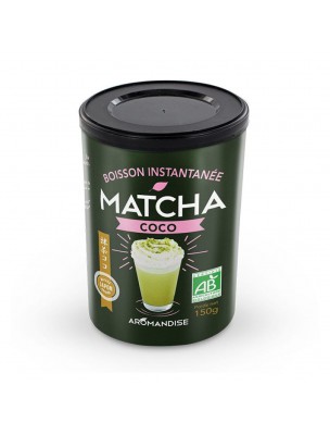 Image de Matcha Coconut Organic - Instant Drink 150 g Aromandise depuis Matcha japonais en poudre et en feuilles