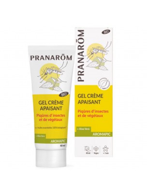 Image de Gel Crème Apaisant Aromapic Bio - Piqûres d'insectes et végétaux 40 ml - Pranarôm via Spray Mousti'Pic Bio - Propos Nature