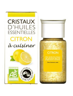 Image de Citron - Cristaux d'huiles essentielles - 10g via Dentifrice bio Citron 75ml - Argiletz